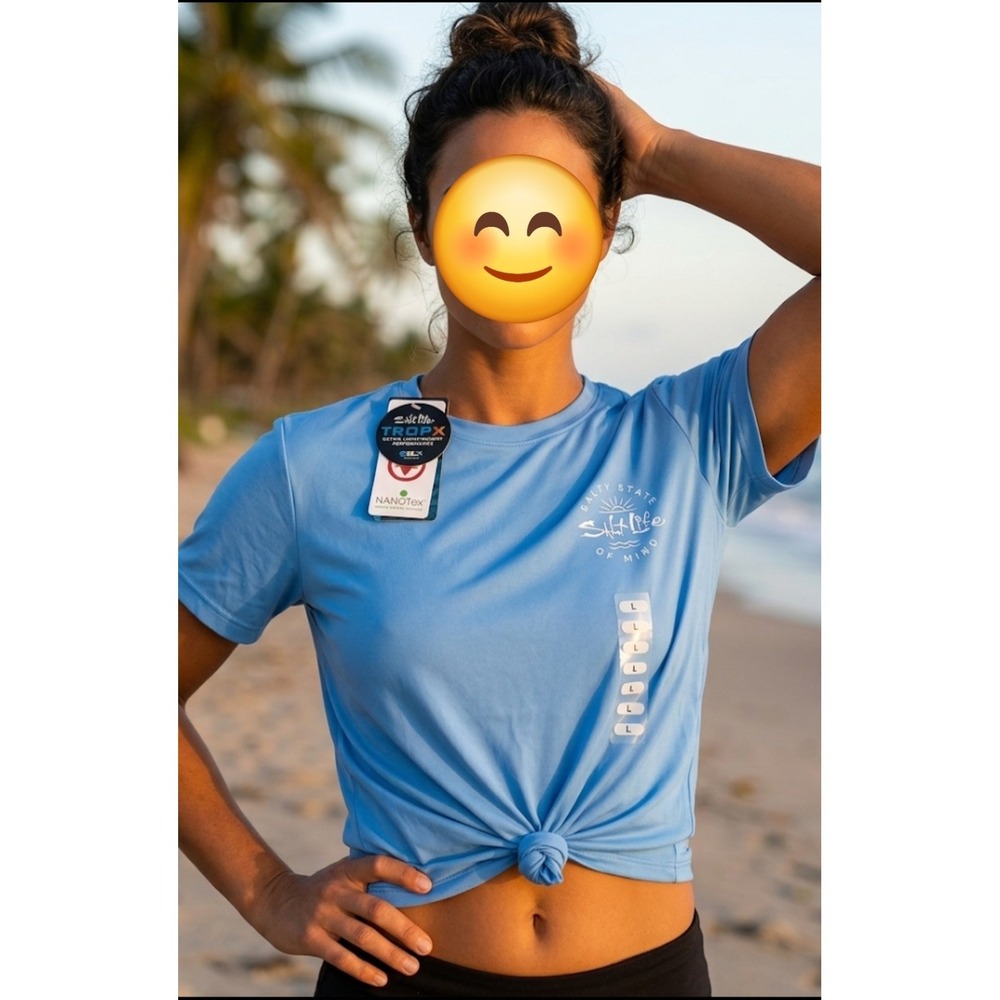 Salt Life W On The RadarSLX -SLJ6035 Azure Blue Size Large